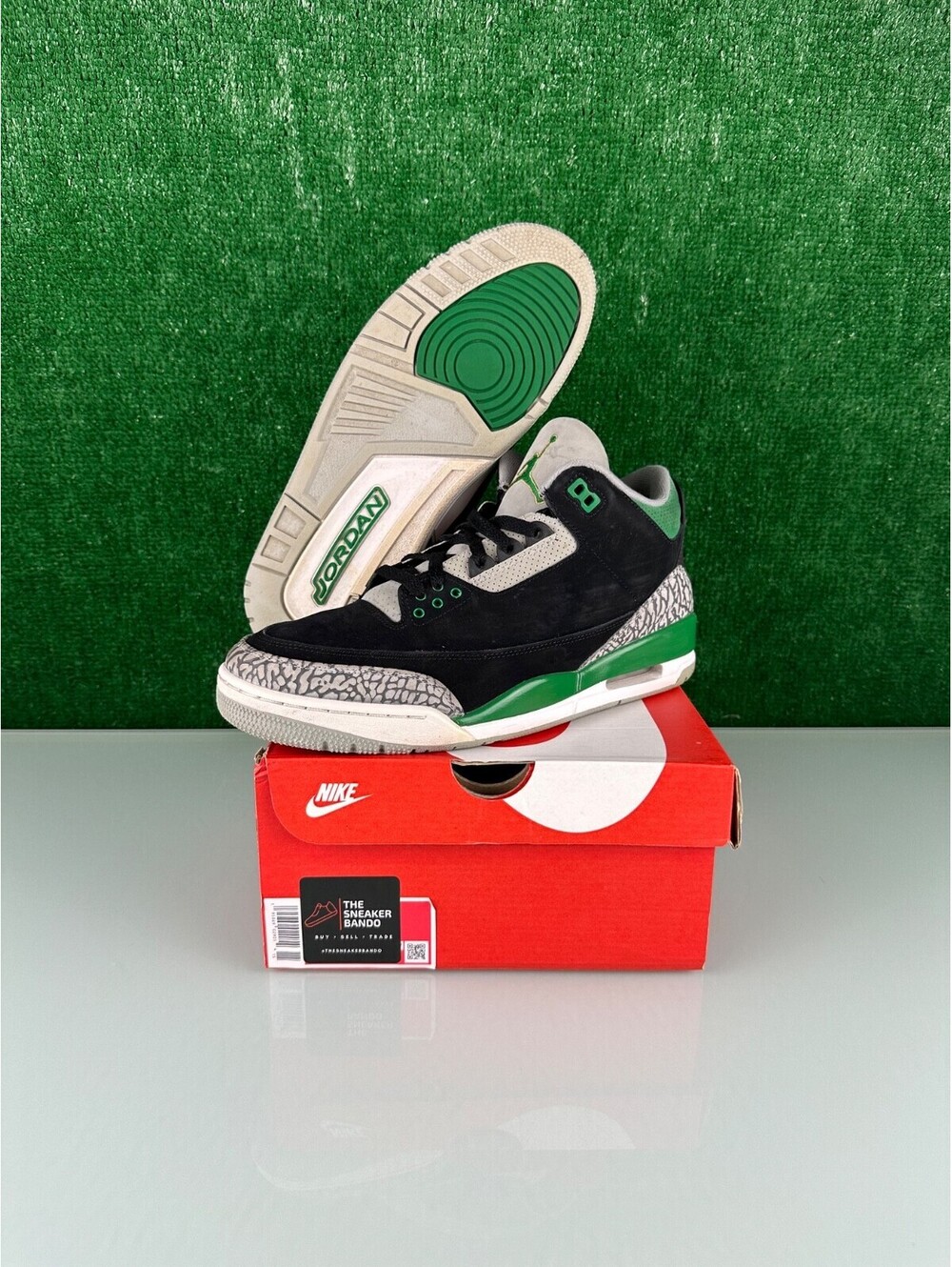 Size 10 - Jordan 3 Retro Mid Pine Green